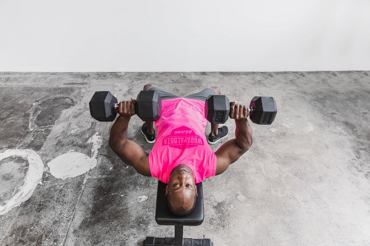 Nobull Wodapalooza Sleeveless Men's T Shirts Pink | Australia (DZ0762)